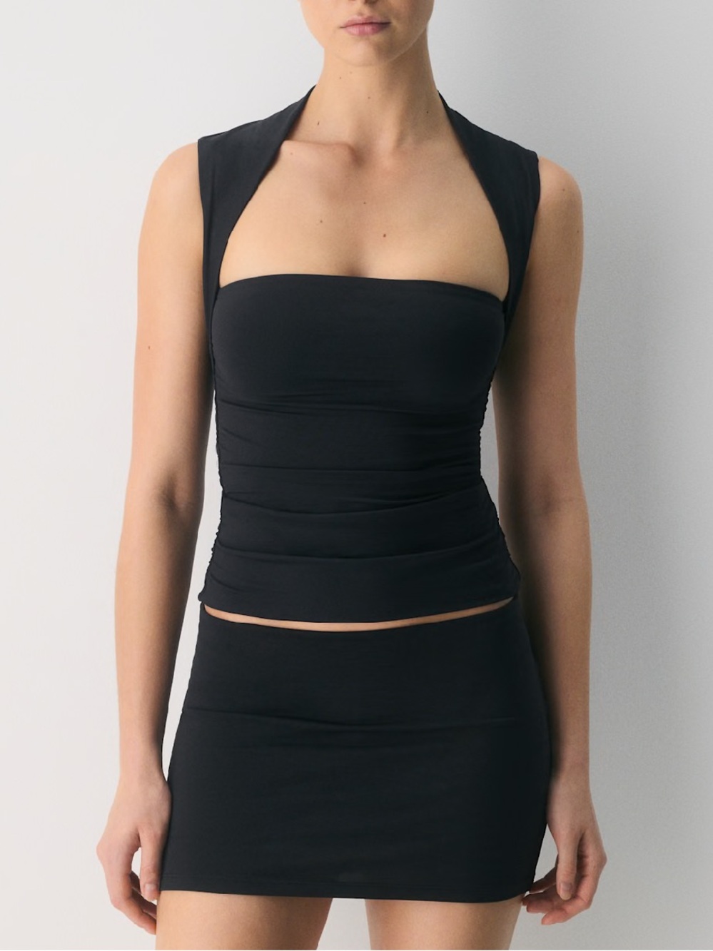 Aritzia Babaton Contour Flourish Top Tank  Rushed waist in dark green size small